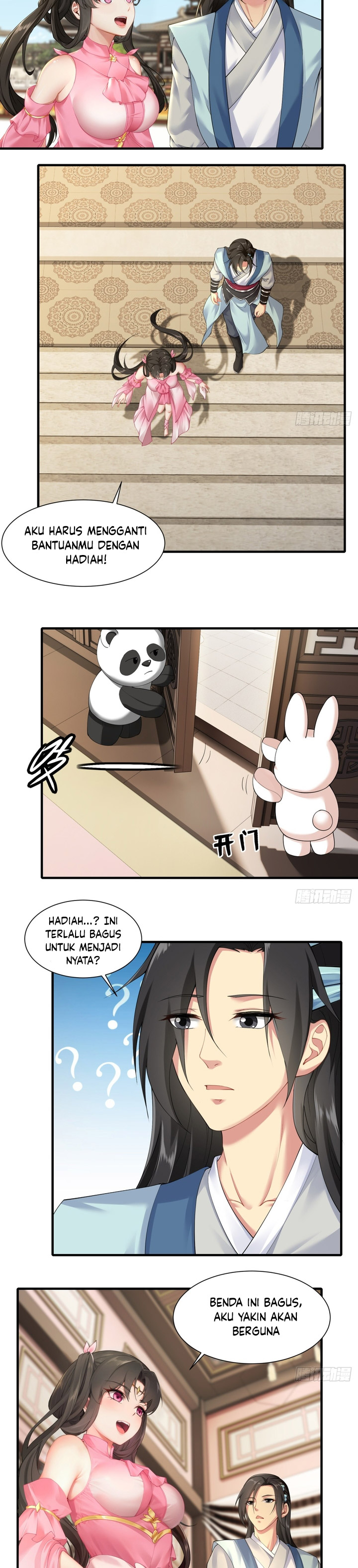 The Start of a Stunning and Feisty Master: A System with Ten Pounds of Rebellion Chapter 21 Bahasa Indonesia