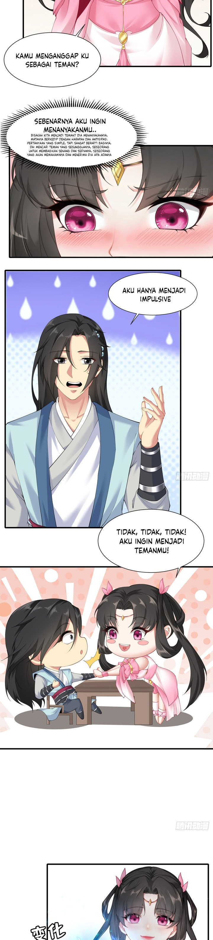 The Start of a Stunning and Feisty Master: A System with Ten Pounds of Rebellion Chapter 21 Bahasa Indonesia