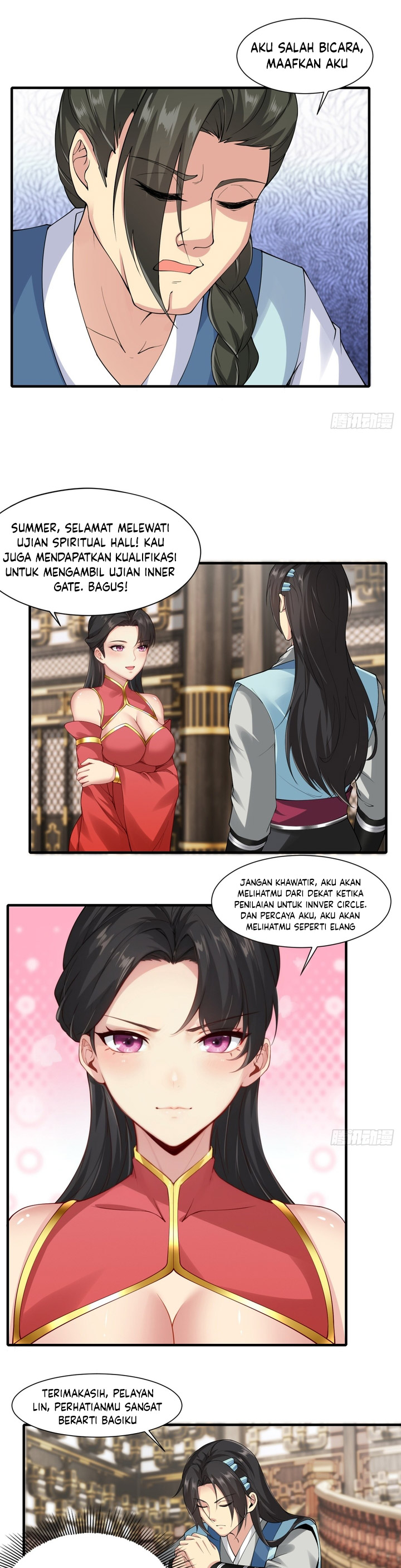 The Start of a Stunning and Feisty Master: A System with Ten Pounds of Rebellion Chapter 21 Bahasa Indonesia