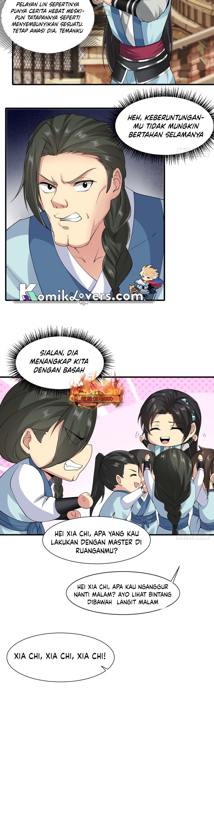 The Start of a Stunning and Feisty Master: A System with Ten Pounds of Rebellion Chapter 21 Bahasa Indonesia