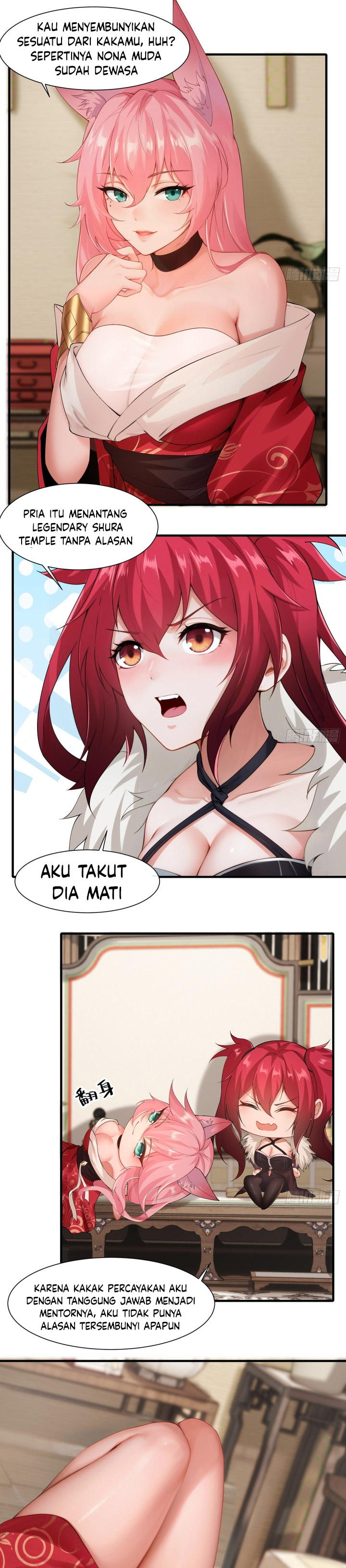 The Start of a Stunning and Feisty Master: A System with Ten Pounds of Rebellion Chapter 21 Bahasa Indonesia