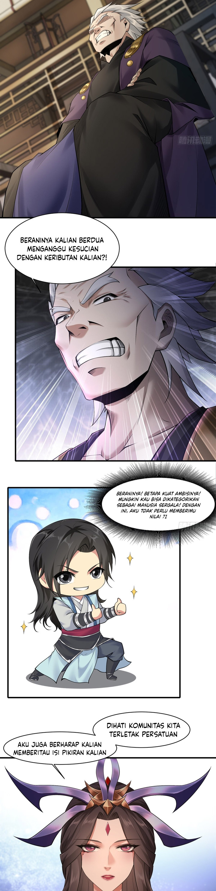 The Start of a Stunning and Feisty Master: A System with Ten Pounds of Rebellion Chapter 23 Bahasa Indonesia