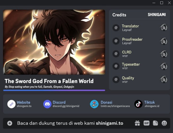 The Sword God From A Fallen World chapter 19