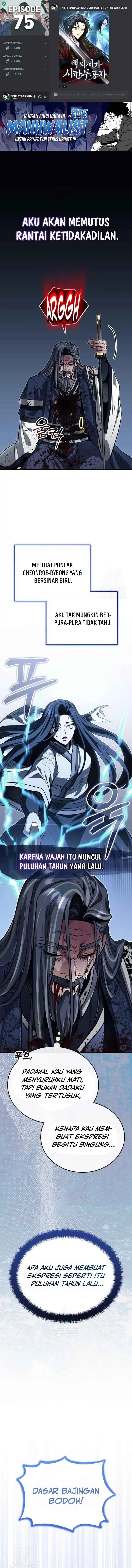 The Terminally Ill Young Master of the Baek Clan Chapter 75 Bahasa Indonesia