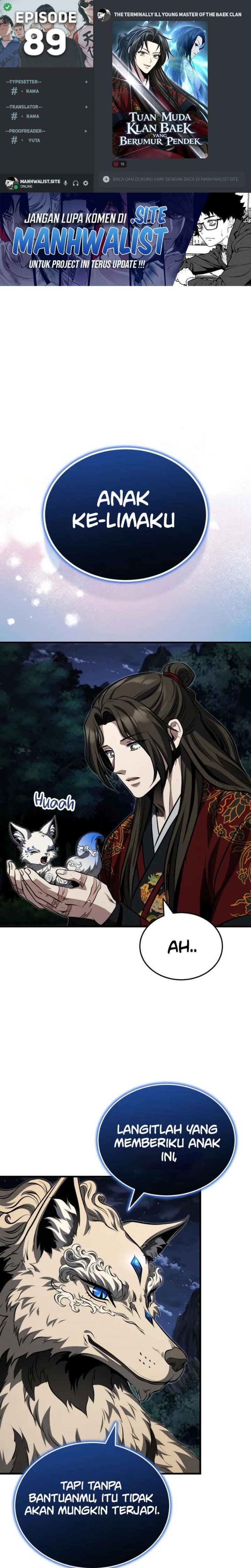 The Terminally Ill Young Master of the Baek Clan chapter 89