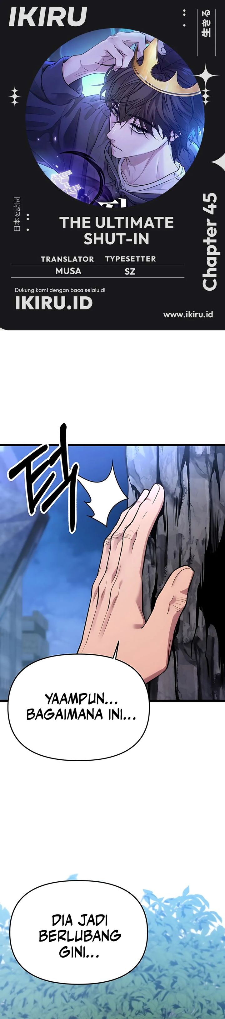 The Ultimate Shut-In (The Absolute Ruler of the House) Chapter 45 Bahasa Indonesia