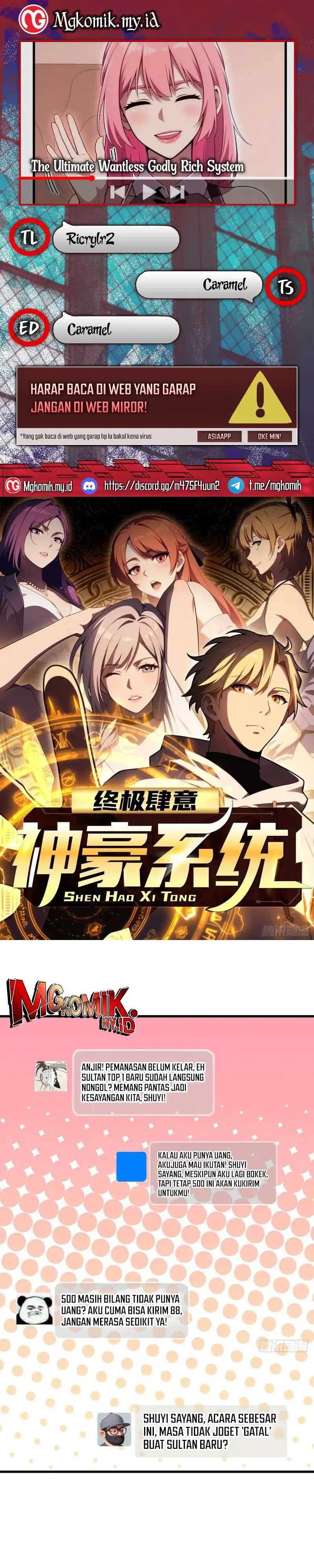 The Ultimate Wantless Godly Rich System chapter 58