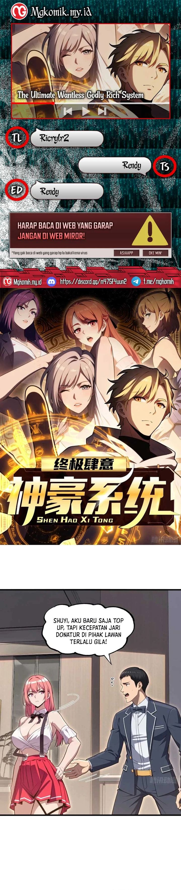 The Ultimate Wantless Godly Rich System chapter 59
