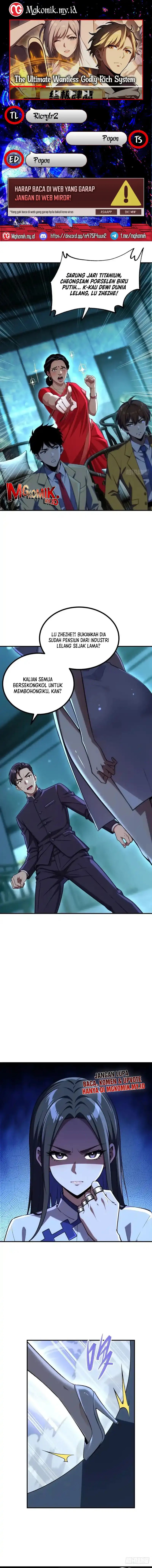 The Ultimate Wantless Godly Rich System Chapter 71 Bahasa Indonesia