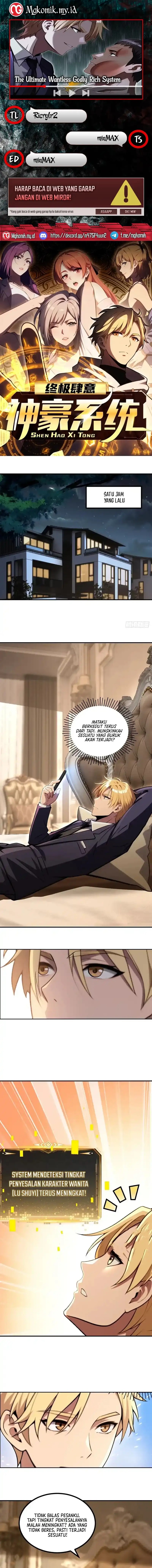 The Ultimate Wantless Godly Rich System Chapter 73 Bahasa Indonesia