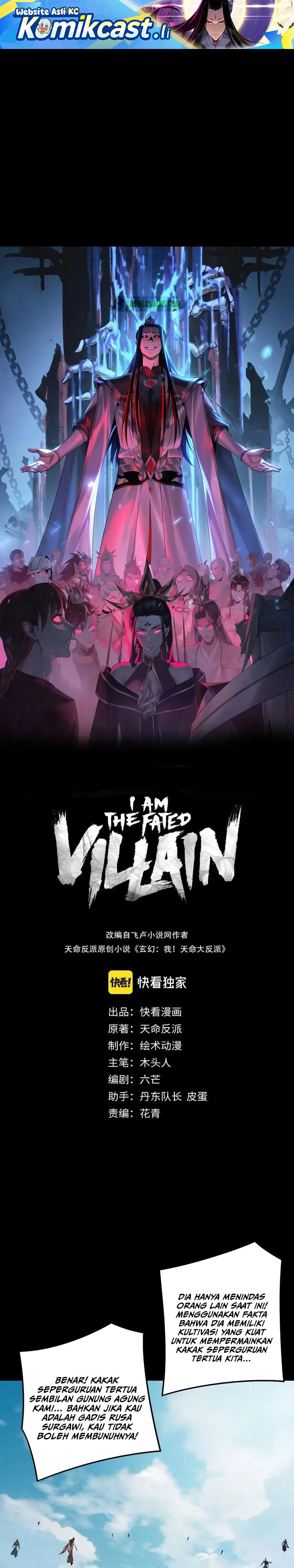 The Villain of Destiny Chapter 230 Bahasa Indonesia