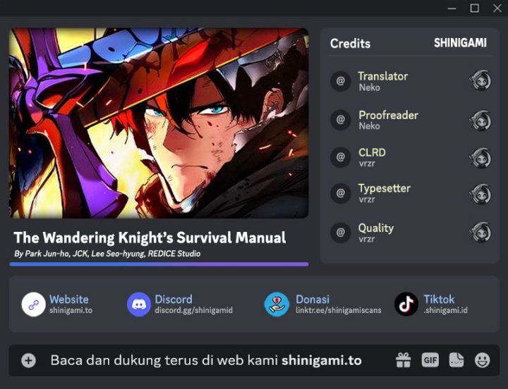 The Wandering Knight’s Survival Manual Chapter 01 Bahasa Indonesia