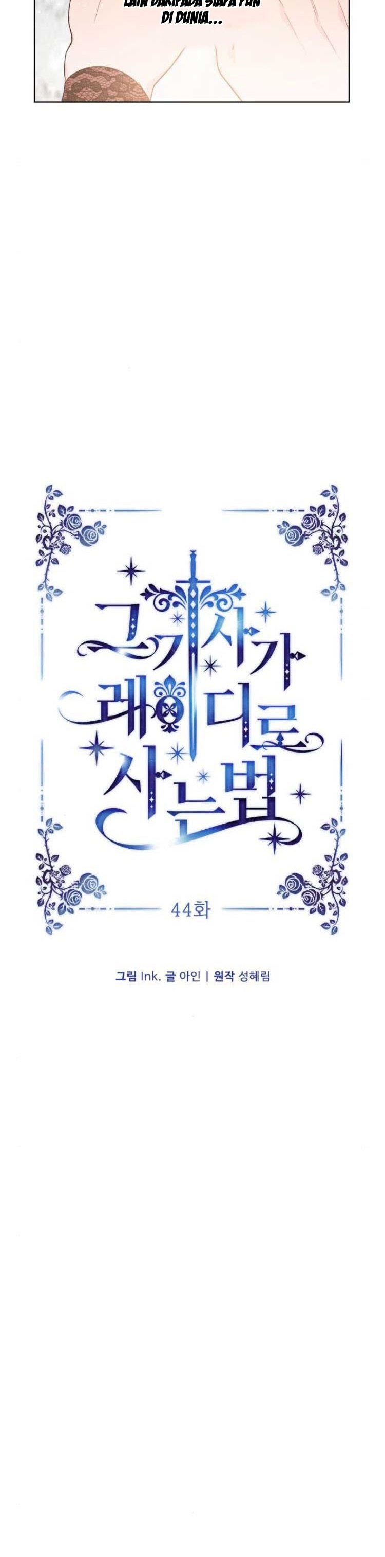 The Way That Knight Lives As a Lady Chapter 44 Bahasa Indonesia