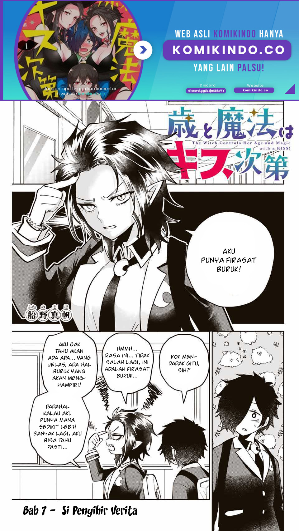 The Witch Controls Her Age and Magic With a Kiss Chapter 07 Bahasa Indonesia