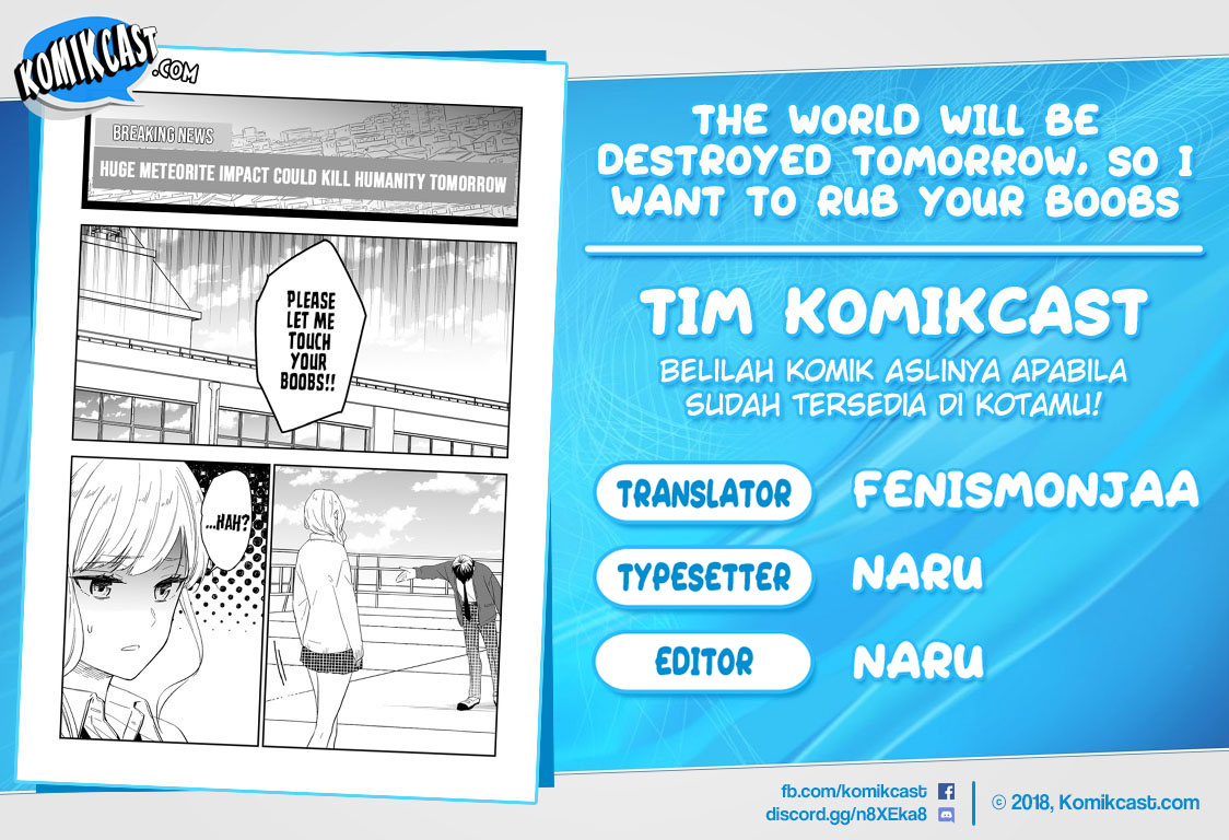 The World Will Be Destroyed Tomorrow, so I Want to Rub Your Boobs chapter 9