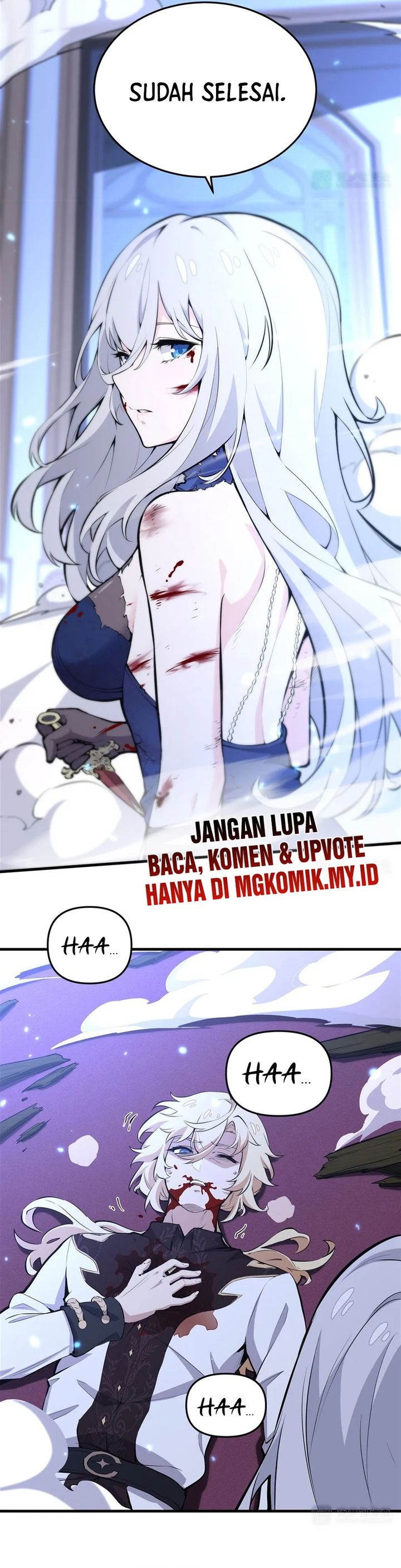 The Yellow-haired Villain in Female Main Character’s Novel wants Happiness Chapter 10 Bahasa Indonesia