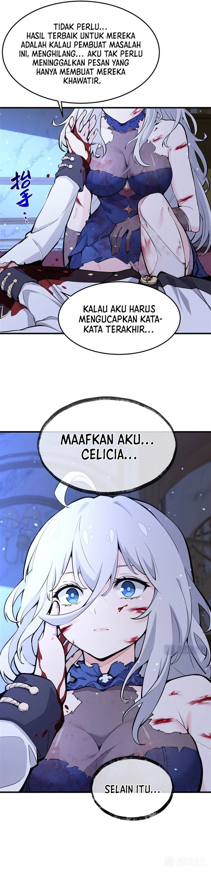 The Yellow-haired Villain in Female Main Character’s Novel wants Happiness Chapter 10 Bahasa Indonesia