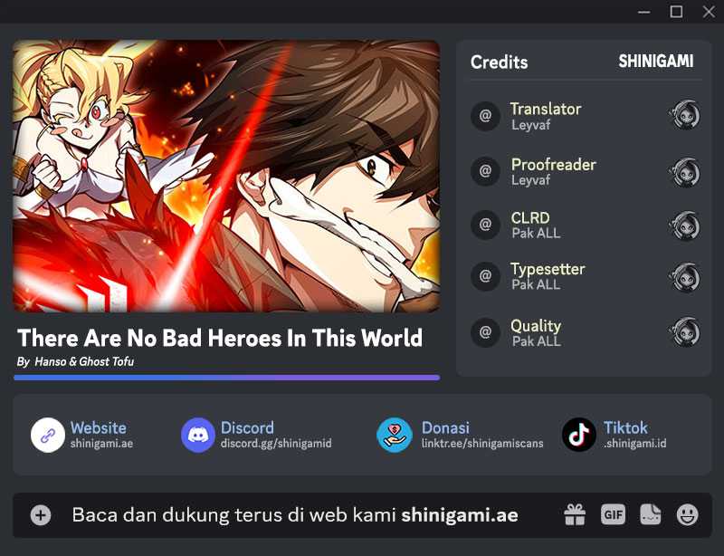 There Are No Bad Heroes In This World Chapter 19 Bahasa Indonesia