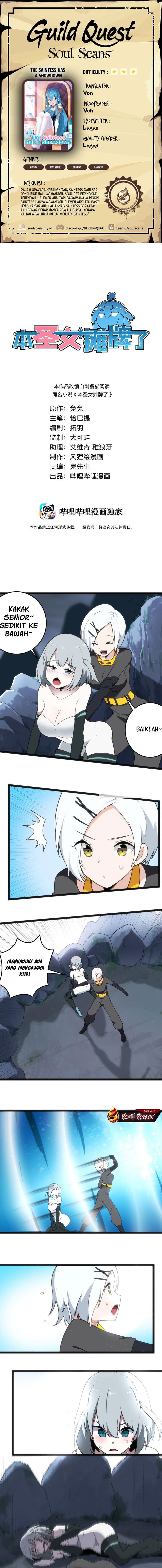 This Saint Has a Showdown Chapter 28 Bahasa Indonesia