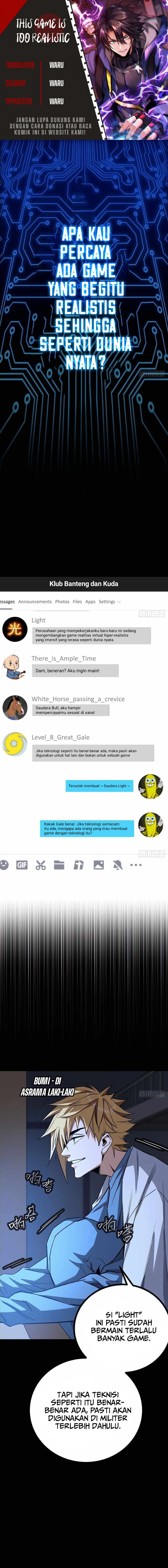This Game Is Too Realistic Chapter 02 Bahasa Indonesia