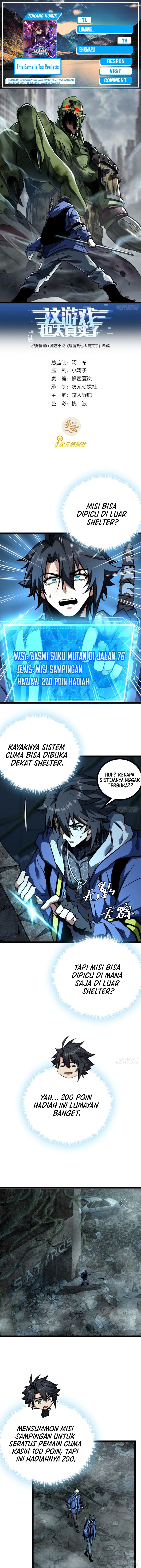 This Game Is Too Realistic Chapter 20 Bahasa Indonesia