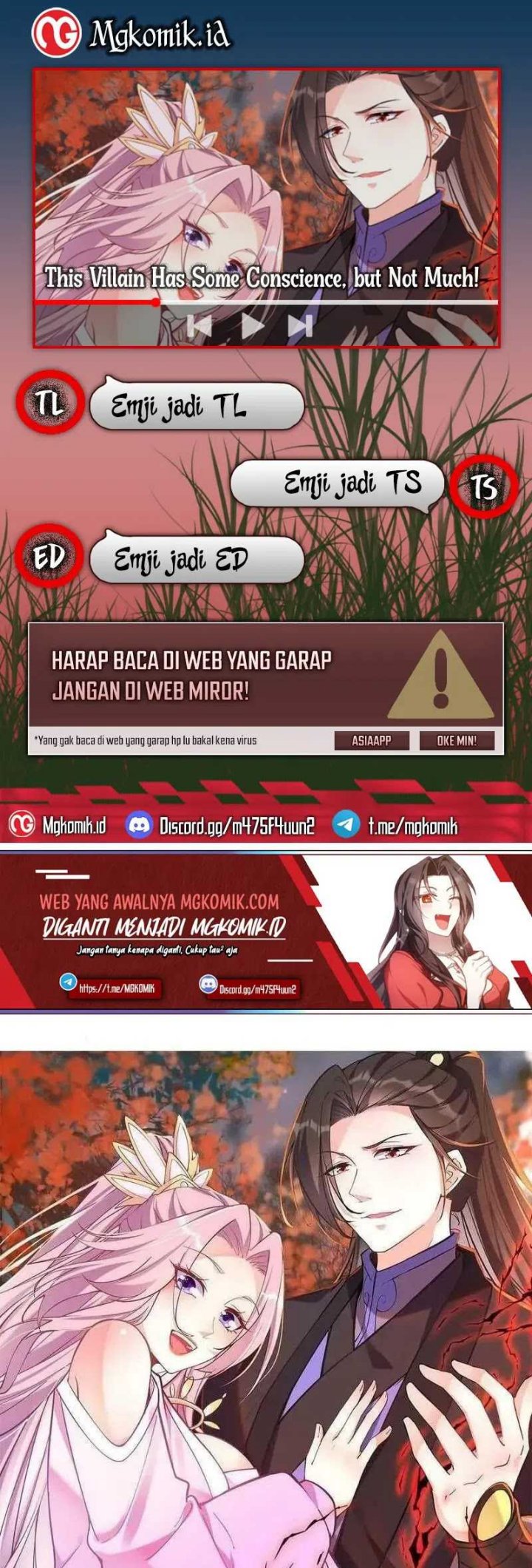 This Villain Has Some Conscience, but Not Much! Chapter 74 Bahasa Indonesia