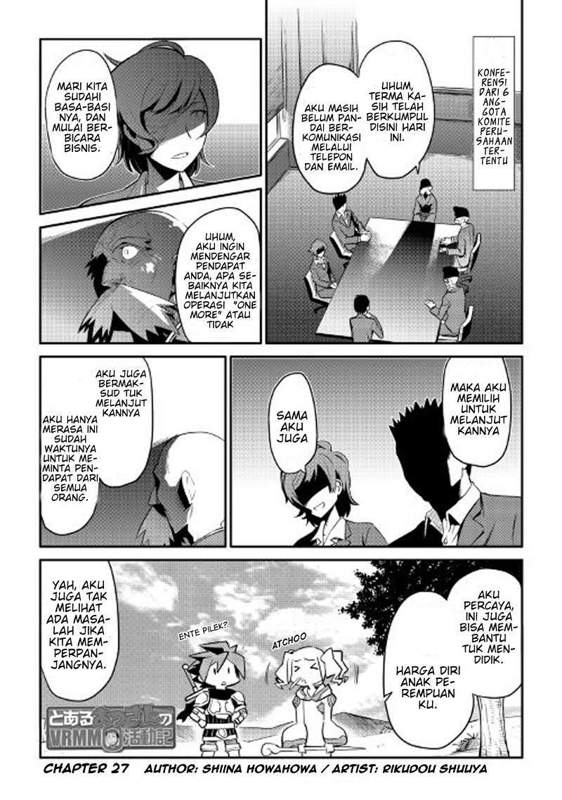 Toaru Ossan no VRMMO Katsudouki Chapter 27 Bahasa Indonesia