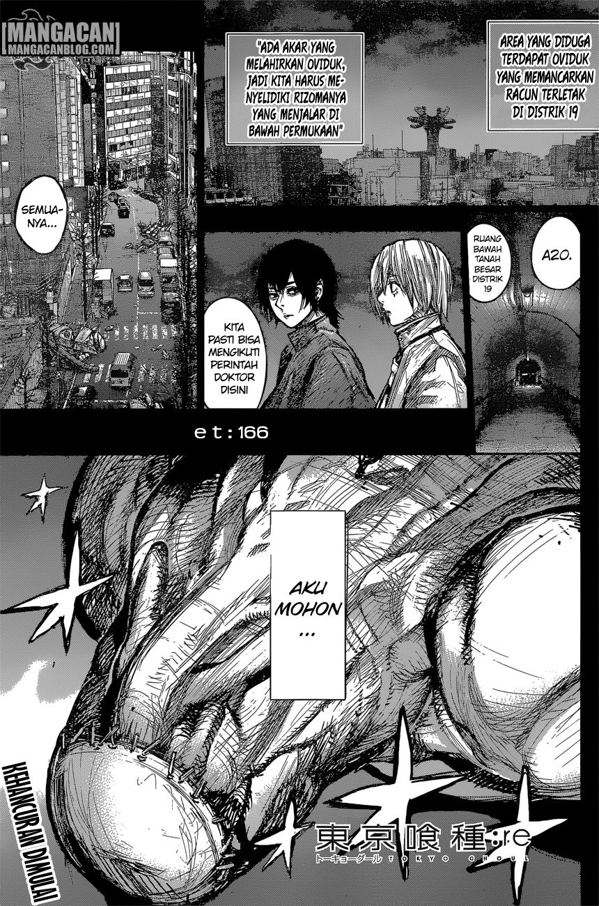 Tokyo Ghoul:re Chapter 166 Bahasa Indonesia