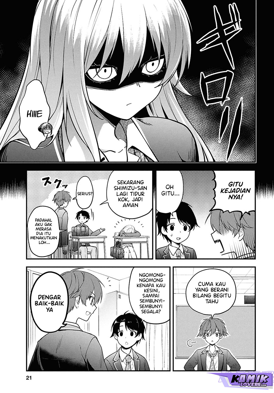 Tonari no Seki no Yankee Shimizu-san ga Kami o Kuroku Sometekita chapter 1