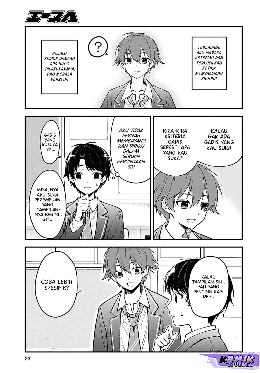 Tonari no Seki no Yankee Shimizu-san ga Kami o Kuroku Sometekita chapter 1