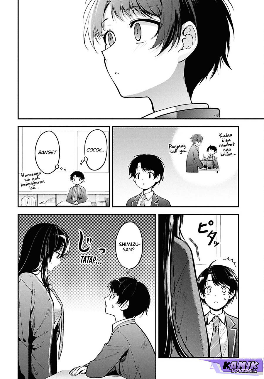 Tonari no Seki no Yankee Shimizu-san ga Kami o Kuroku Sometekita chapter 1