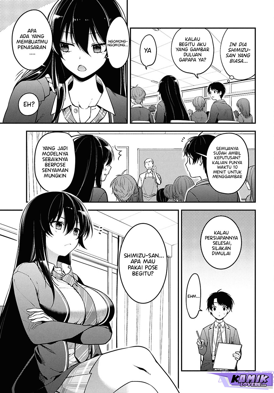 Tonari no Seki no Yankee Shimizu-san ga Kami o Kuroku Sometekita chapter 1