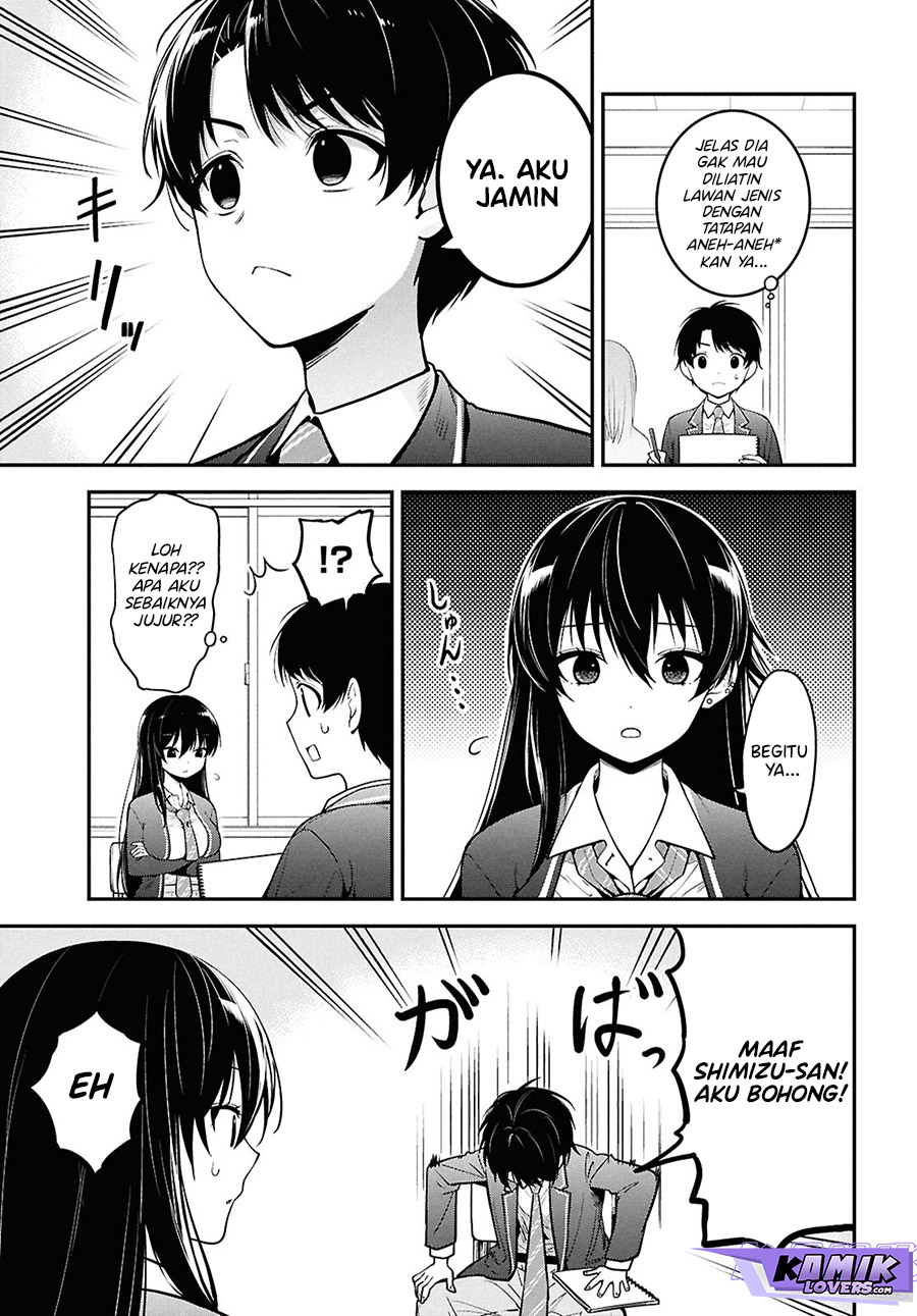 Tonari no Seki no Yankee Shimizu-san ga Kami o Kuroku Sometekita chapter 1