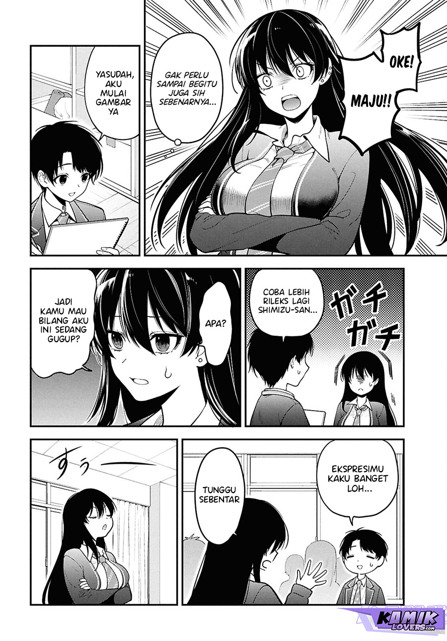 Tonari no Seki no Yankee Shimizu-san ga Kami o Kuroku Sometekita chapter 1