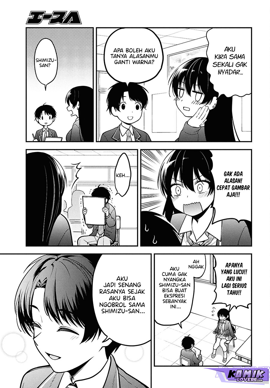 Tonari no Seki no Yankee Shimizu-san ga Kami o Kuroku Sometekita chapter 1