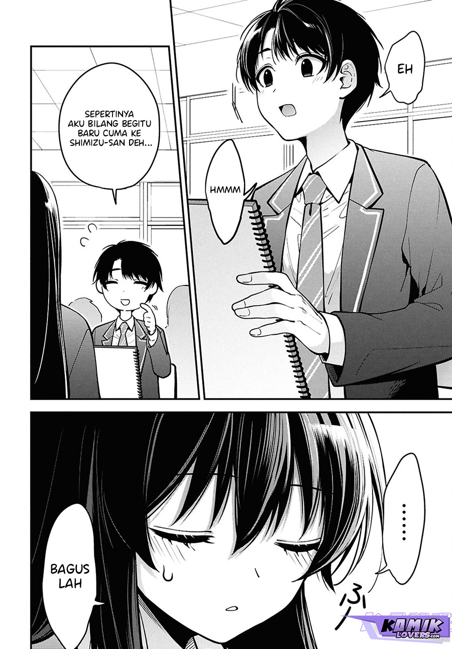 Tonari no Seki no Yankee Shimizu-san ga Kami o Kuroku Sometekita chapter 1