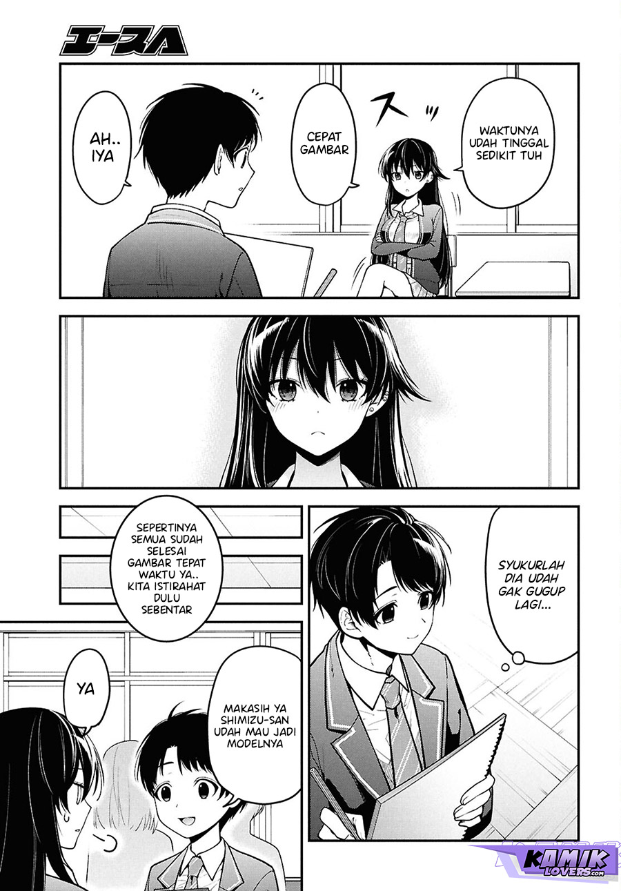 Tonari no Seki no Yankee Shimizu-san ga Kami o Kuroku Sometekita chapter 1