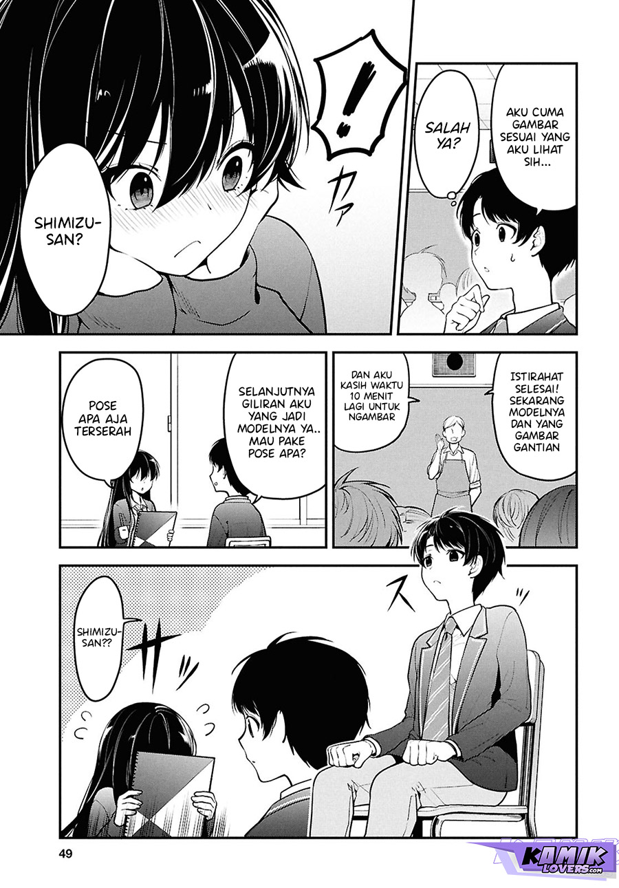 Tonari no Seki no Yankee Shimizu-san ga Kami o Kuroku Sometekita chapter 1