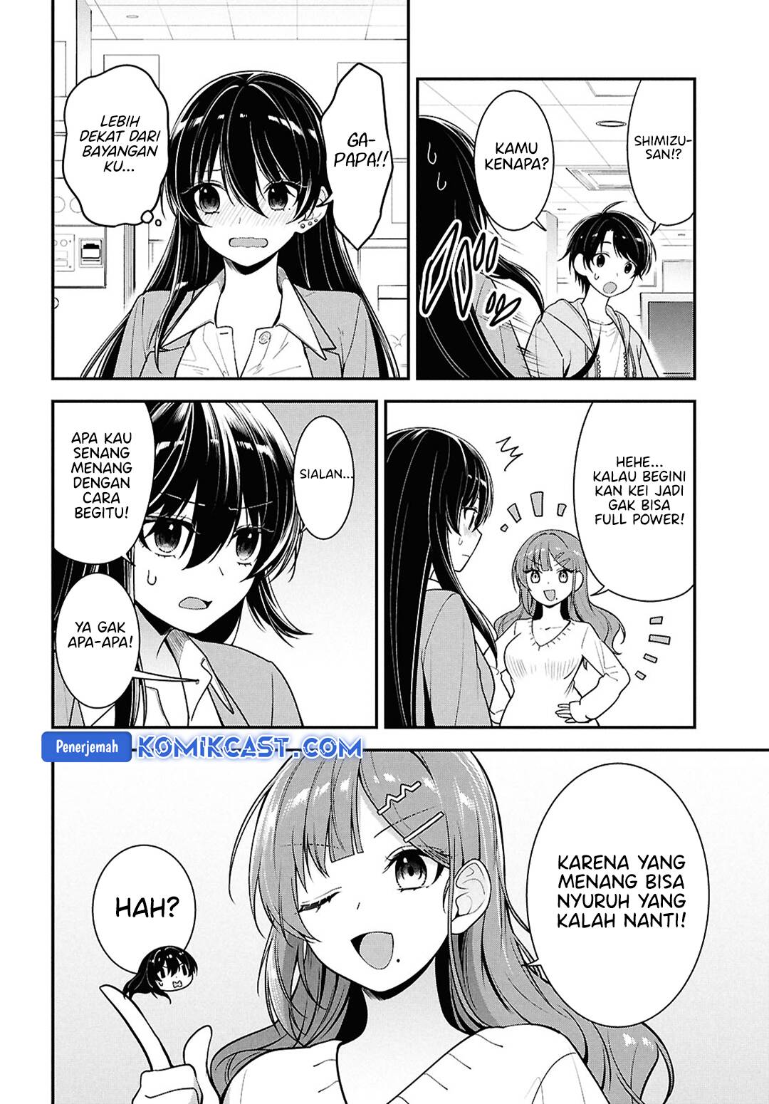 Tonari no Seki no Yankee Shimizu-san ga Kami o Kuroku Sometekita chapter 7