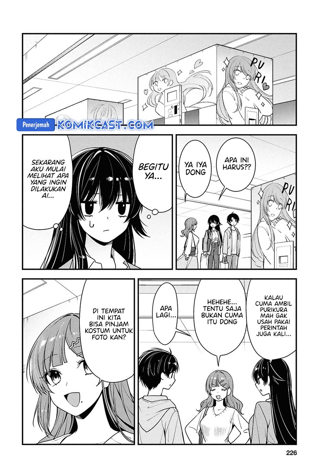 Tonari no Seki no Yankee Shimizu-san ga Kami o Kuroku Sometekita chapter 7