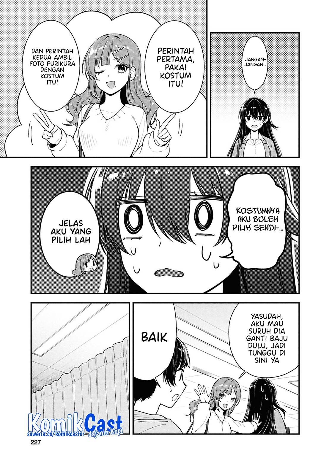 Tonari no Seki no Yankee Shimizu-san ga Kami o Kuroku Sometekita chapter 7