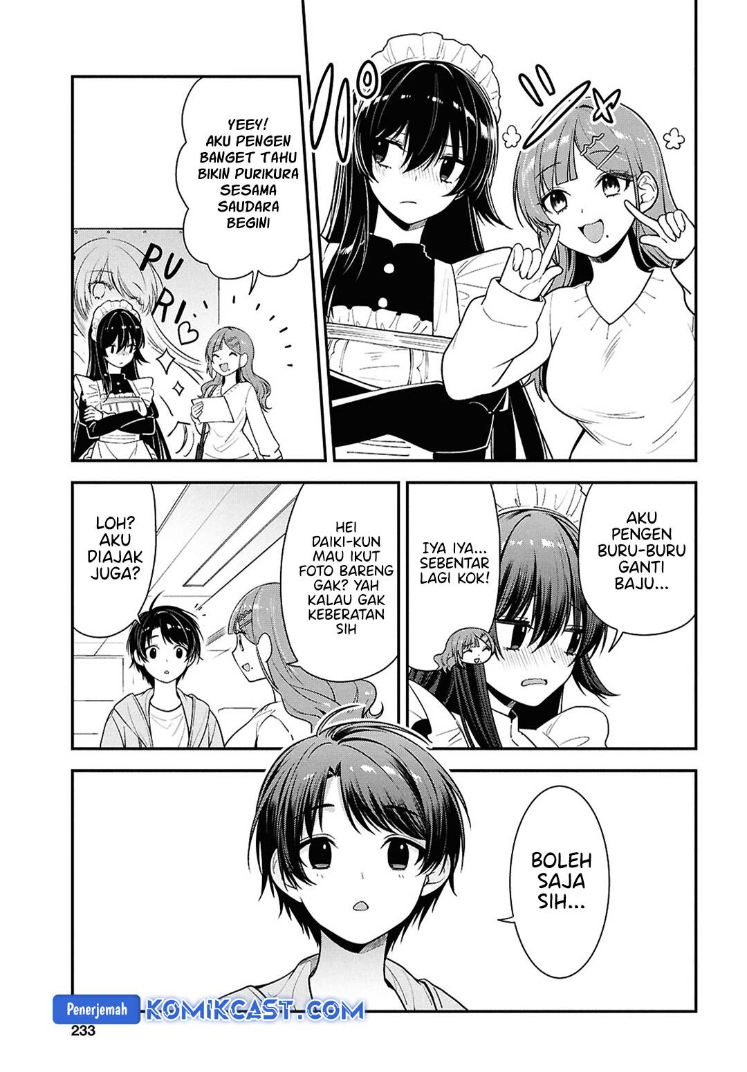 Tonari no Seki no Yankee Shimizu-san ga Kami o Kuroku Sometekita chapter 7
