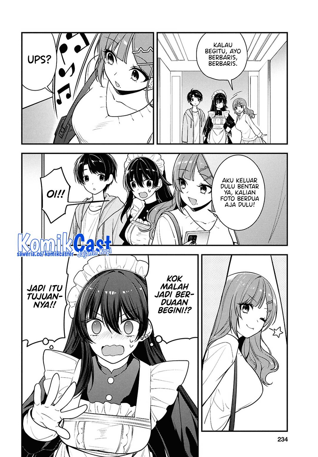 Tonari no Seki no Yankee Shimizu-san ga Kami o Kuroku Sometekita chapter 7