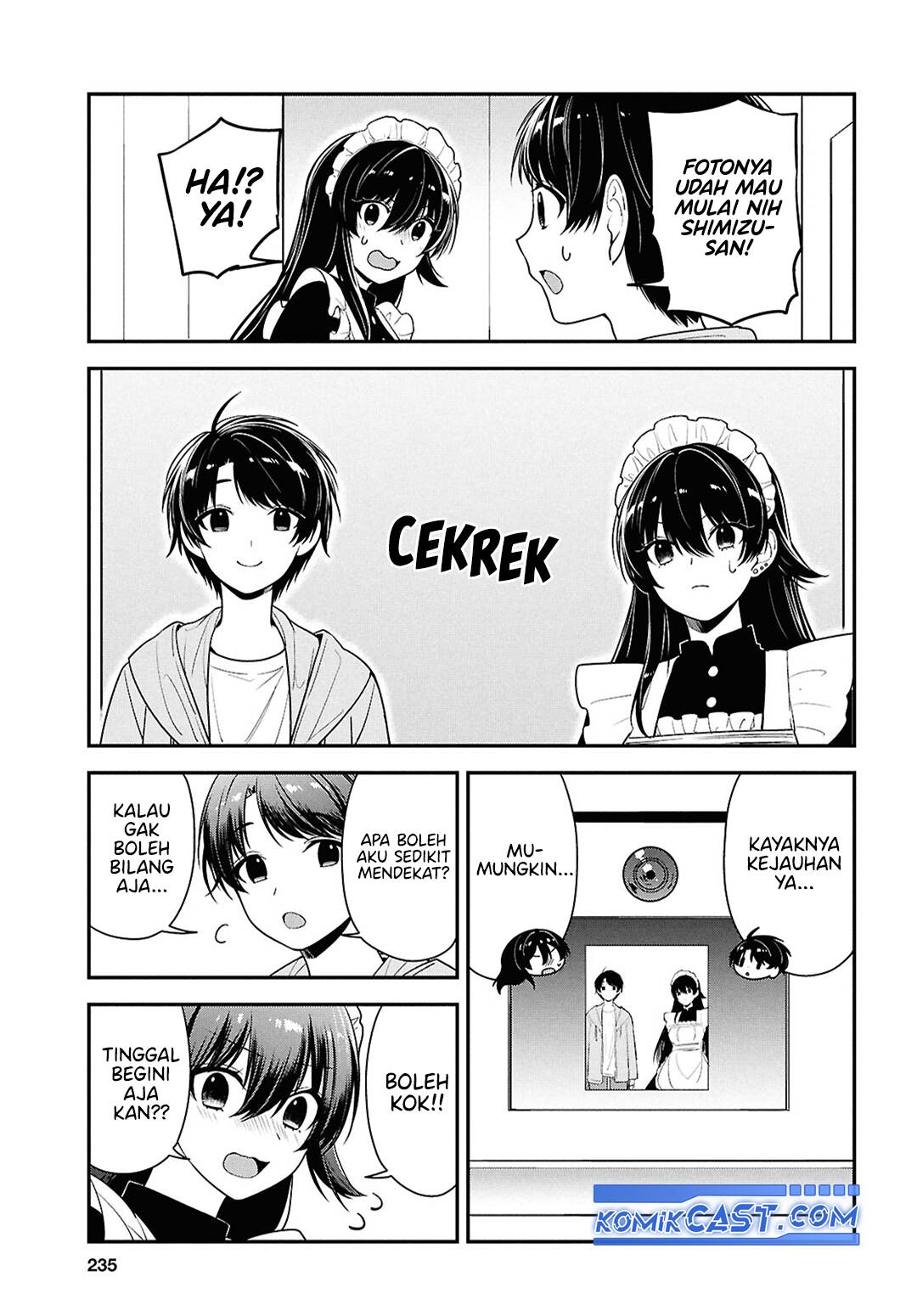 Tonari no Seki no Yankee Shimizu-san ga Kami o Kuroku Sometekita chapter 7