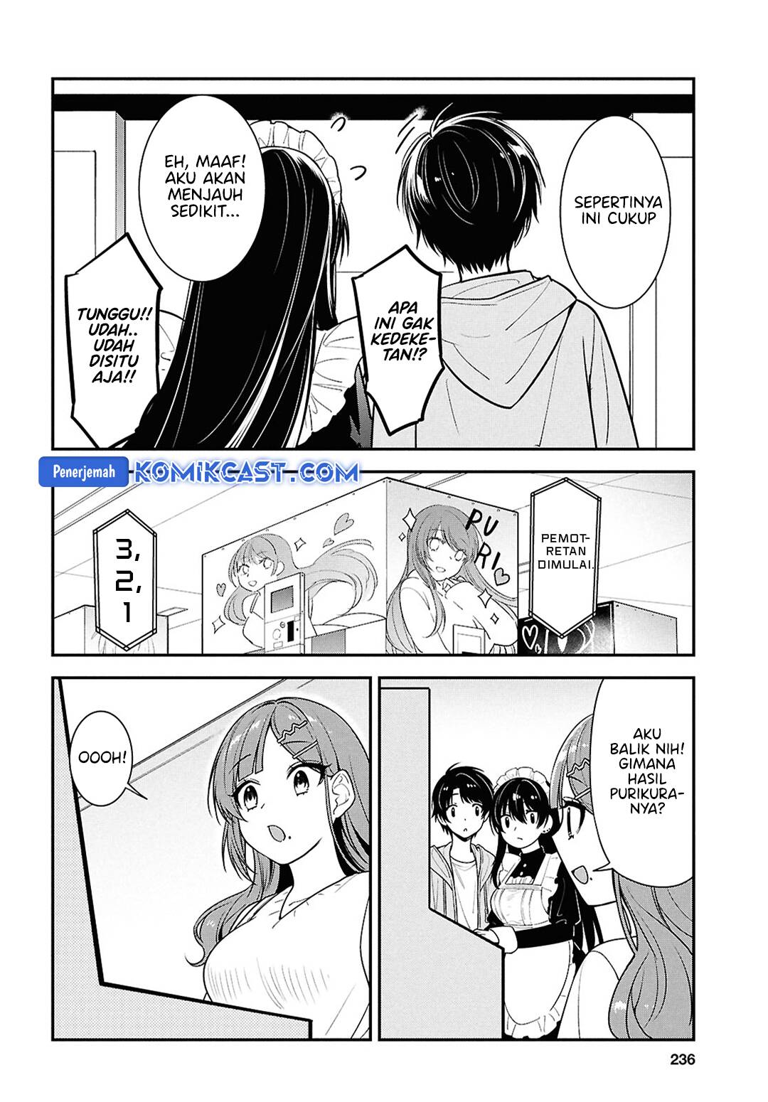 Tonari no Seki no Yankee Shimizu-san ga Kami o Kuroku Sometekita chapter 7