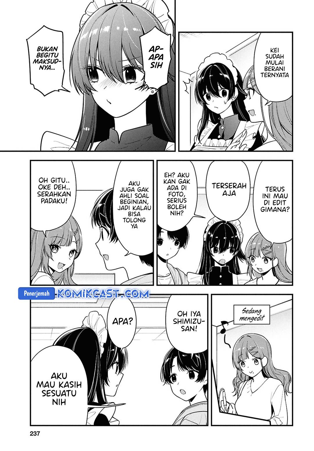 Tonari no Seki no Yankee Shimizu-san ga Kami o Kuroku Sometekita chapter 7