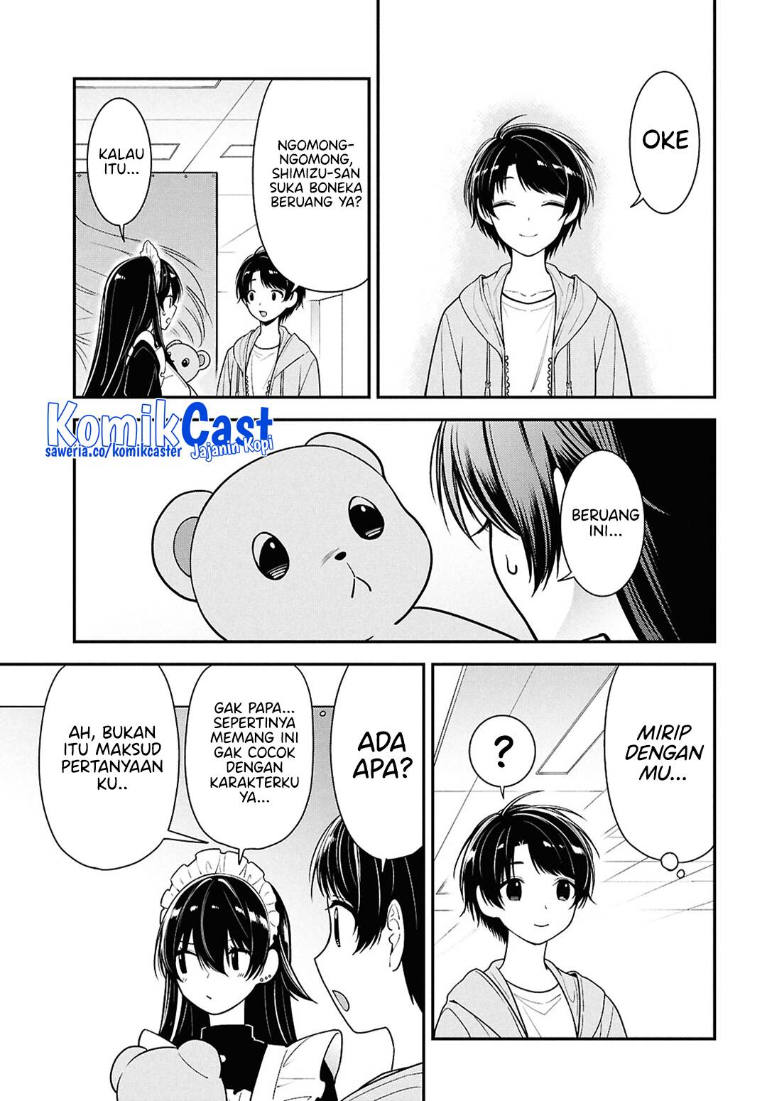 Tonari no Seki no Yankee Shimizu-san ga Kami o Kuroku Sometekita chapter 7