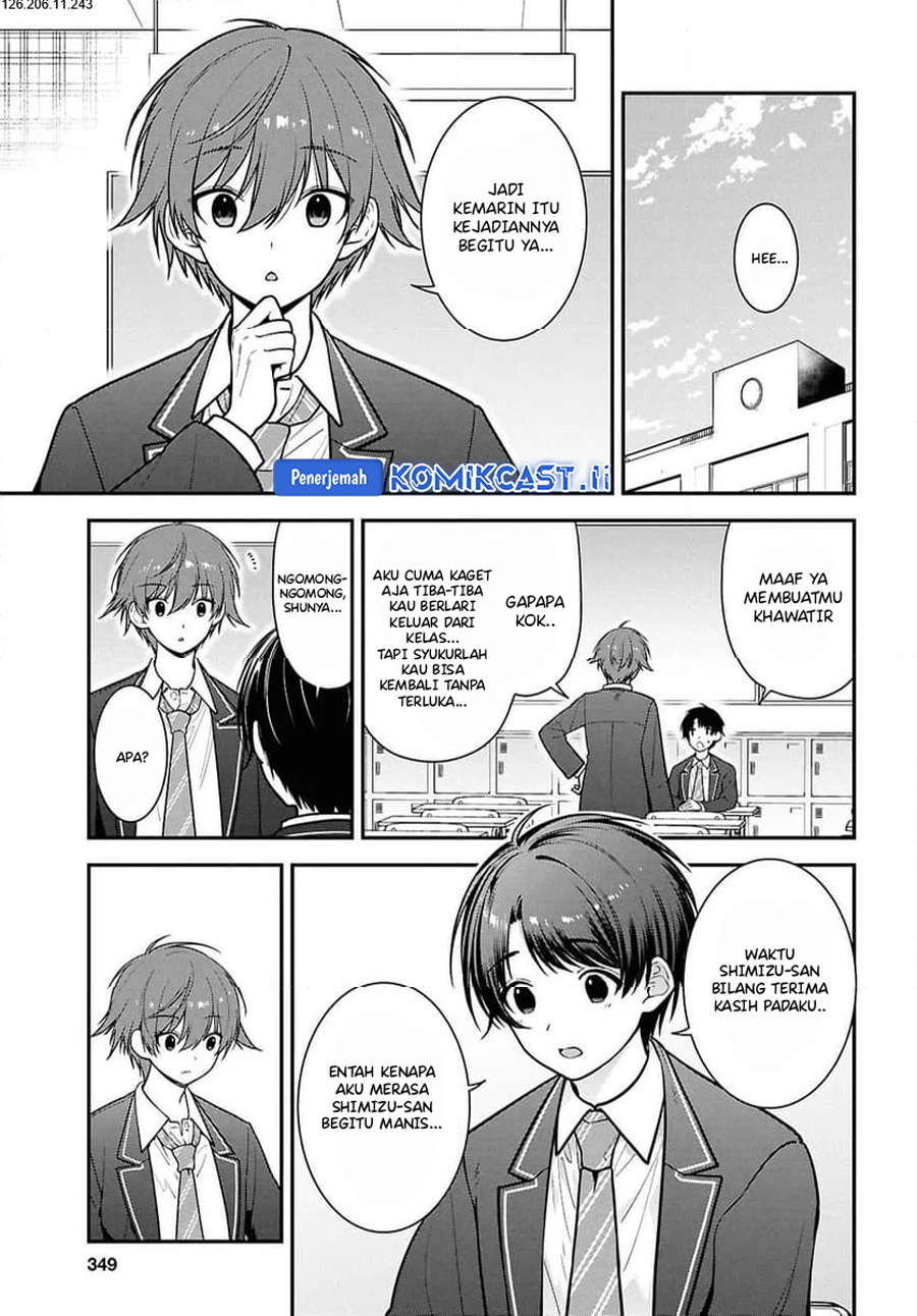 Tonari no Seki no Yankee Shimizu-san ga Kami o Kuroku Sometekita chapter 10