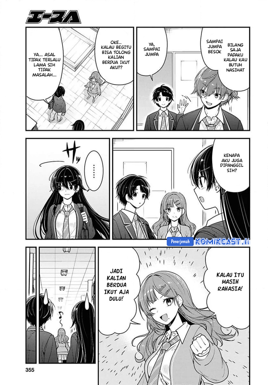 Tonari no Seki no Yankee Shimizu-san ga Kami o Kuroku Sometekita chapter 10