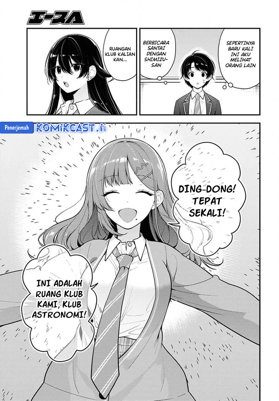 Tonari no Seki no Yankee Shimizu-san ga Kami o Kuroku Sometekita chapter 10